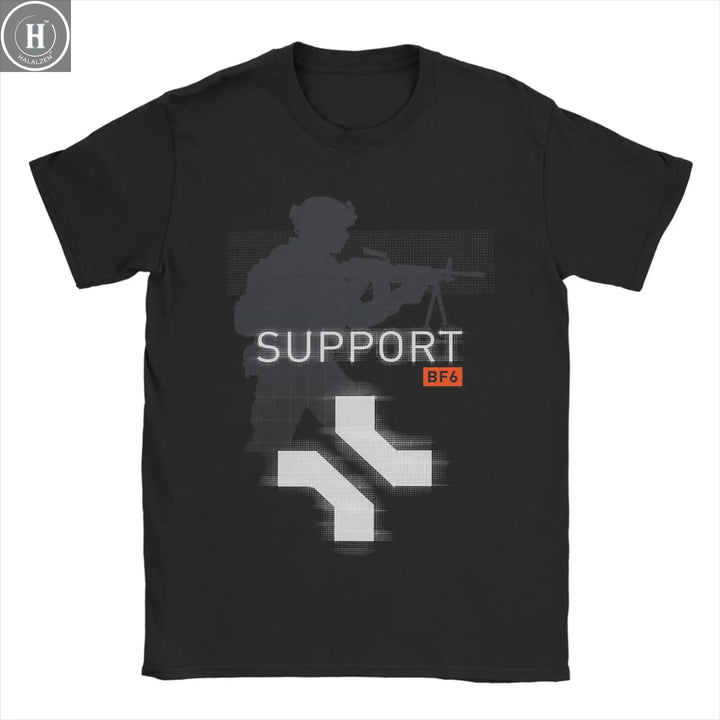 Men Women Graphic Print Battlefield 6 Funny Games BF6 T Shirt Tee 100% Cotton  T-shirts Clothing HALALZEN