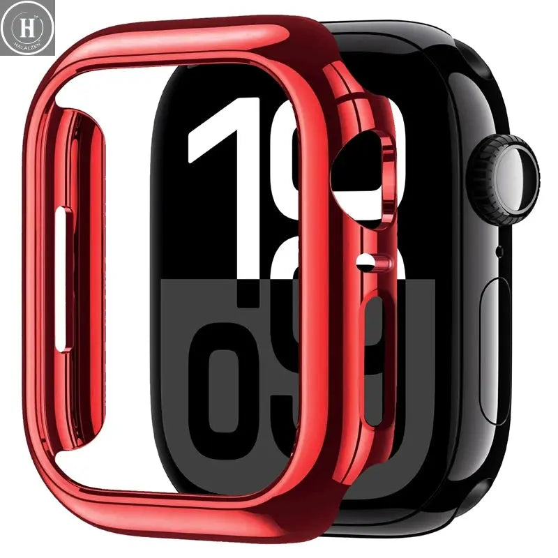 Case for Apple Watch 45mm 41mm 40mm 44mm 42mm 46mm Protective Cover Matte Hard PC Bumper Frame No Glass iWatch 10 SE 9 8 7 6 5 4 HALALZEN