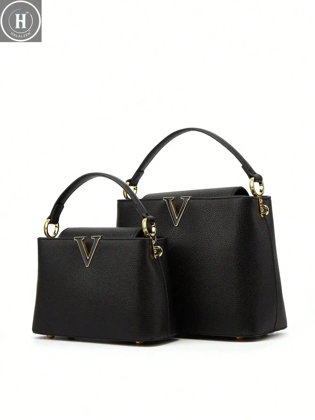 A fashionable crossbody bag with detachable shoulder straps and pebble-patterned leather for ladies HALALZEN