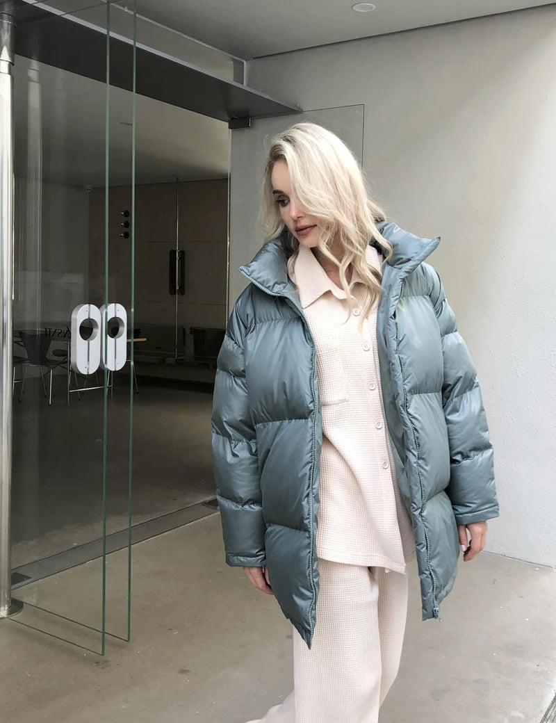 Thick Warm Fluff Parka For Women, Female Winter Jacket, Stylish Coat, Waterproof Outerware, New, Hot, 2024