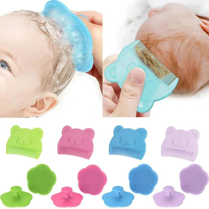 Baby Care Accessories Fetal Head Fat Comb Infant Bathing Soft Comb