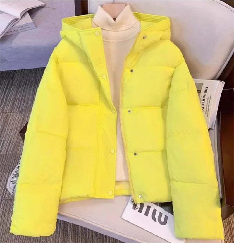 2024 New Women Jacket Winter Parka Down Cotton JacketsLoose Thick Warm Hooded Parkas Casual Long Coat Waterproof Outwear