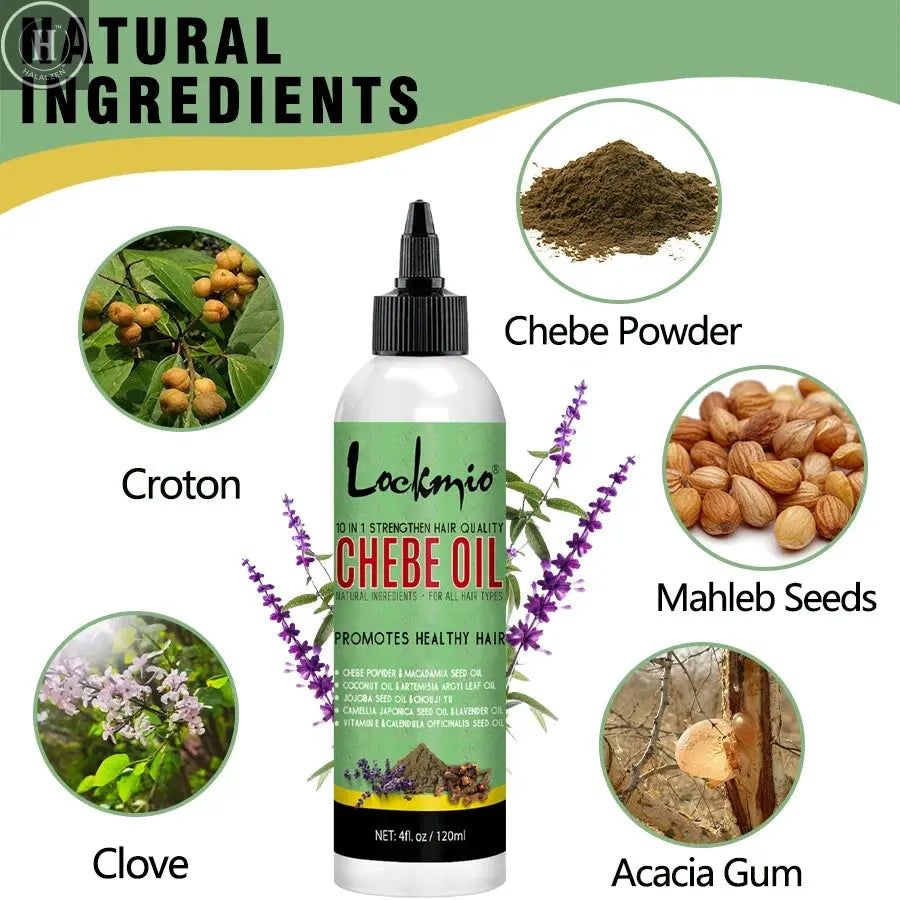 LOCKMIO 120ml Chebe Oil 120g Batana Oil Hair Care Cream for Men & Women Promotes Healthy Conditioner Moisturizes Nourishes Hair HALALZEN