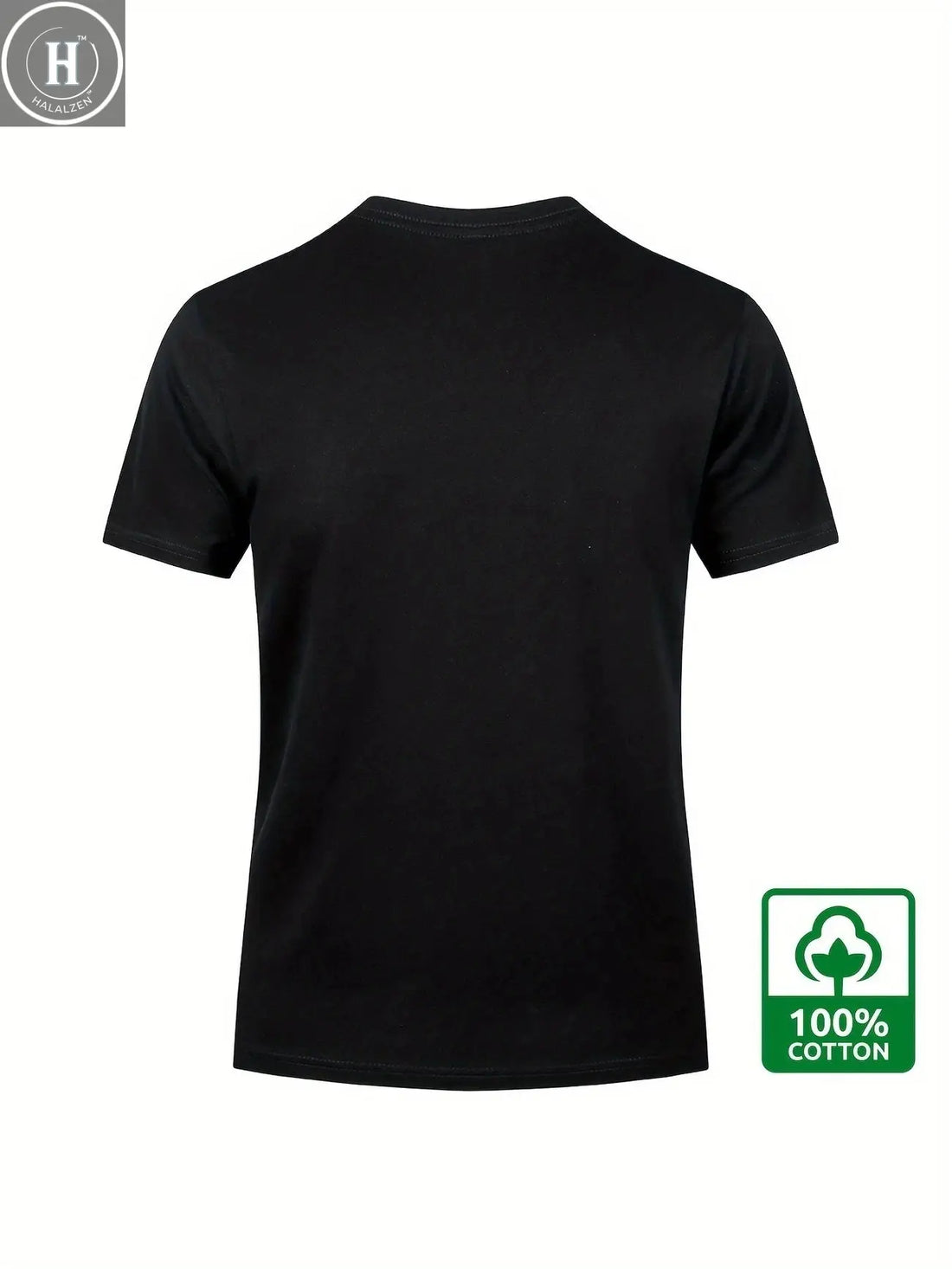 Men's Summer 100% Cotton Eagle Graphic Printed Fashion Sports and Leisure Loose Round Neck Short Sleeve T-shirt Top HALALZEN