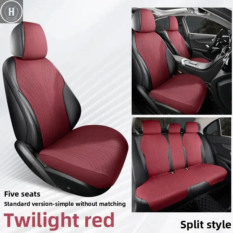 Universal All Seasons Car Seat Cover Breathable Suede Seat Anti-slip Protective Cushions Luxury Car Ultra Thin Suede Seat Cover HALALZEN