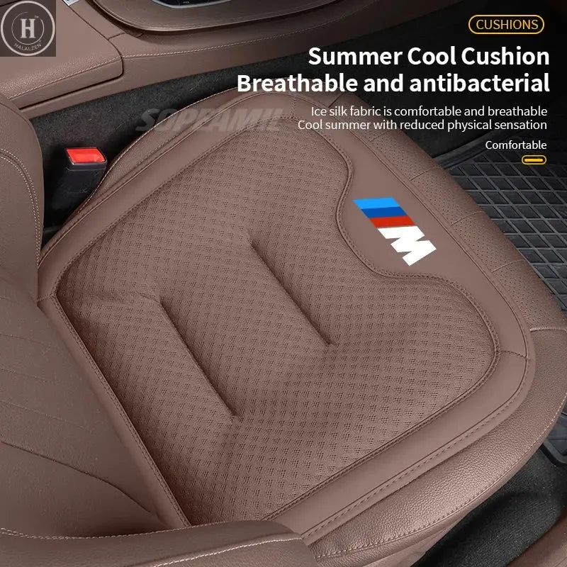 Car Seat Cushion Cover Breathable Ice Silk Seat Protector Pad BMW M M2 M3 M4 X1 X3 X5 X7 E39 E46 E60 E90 F10 F15 F20 F30 G20 G30 HALALZEN