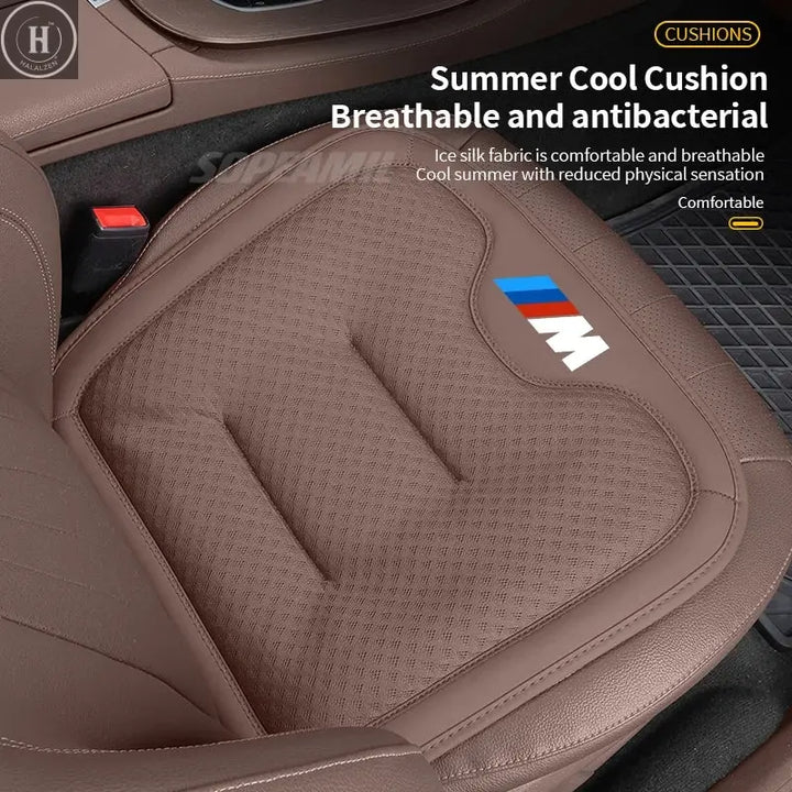Car Seat Cushion Cover Breathable Ice Silk Seat Protector Pad BMW M M2 M3 M4 X1 X3 X5 X7 E39 E46 E60 E90 F10 F15 F20 F30 G20 G30 HALALZEN