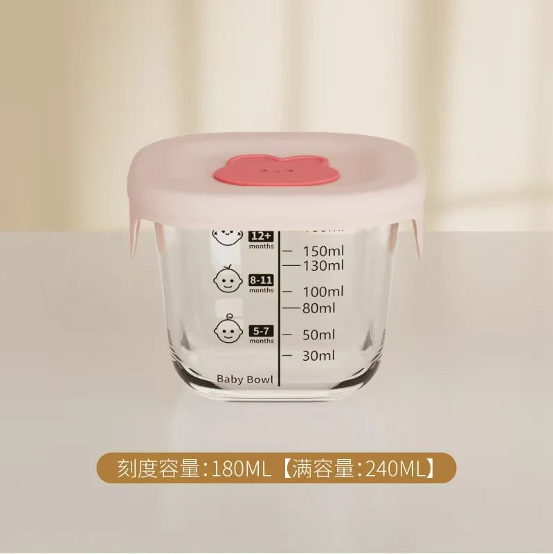 Mini Glass Bowl with Silicone Lid