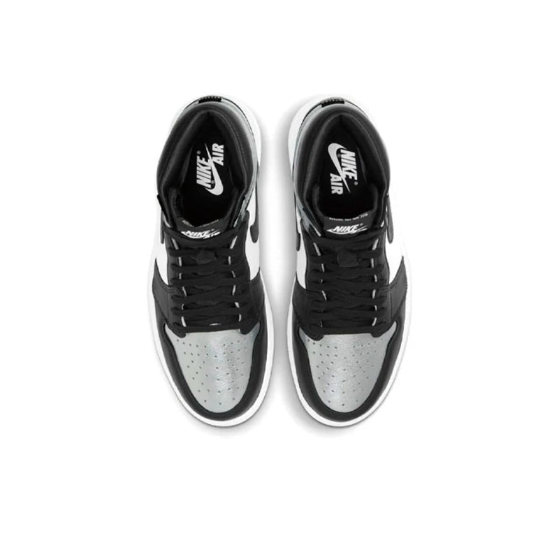 Original Jordan Air Jordan 1 High OG Retro "Silver Toe" Anti-Slip High Top Basketball Shoes Men's and Women's Sneakers