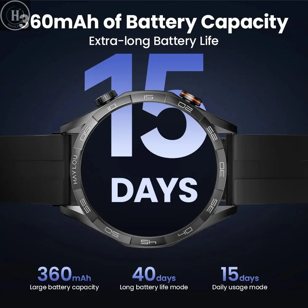 HAYLOU Solar 5 Voice Calling Smartwatch 1.58'' AMOLED Display 60Hz Smart Watch 24H Health Monitoring Sports Smartwatch for Men HALALZEN