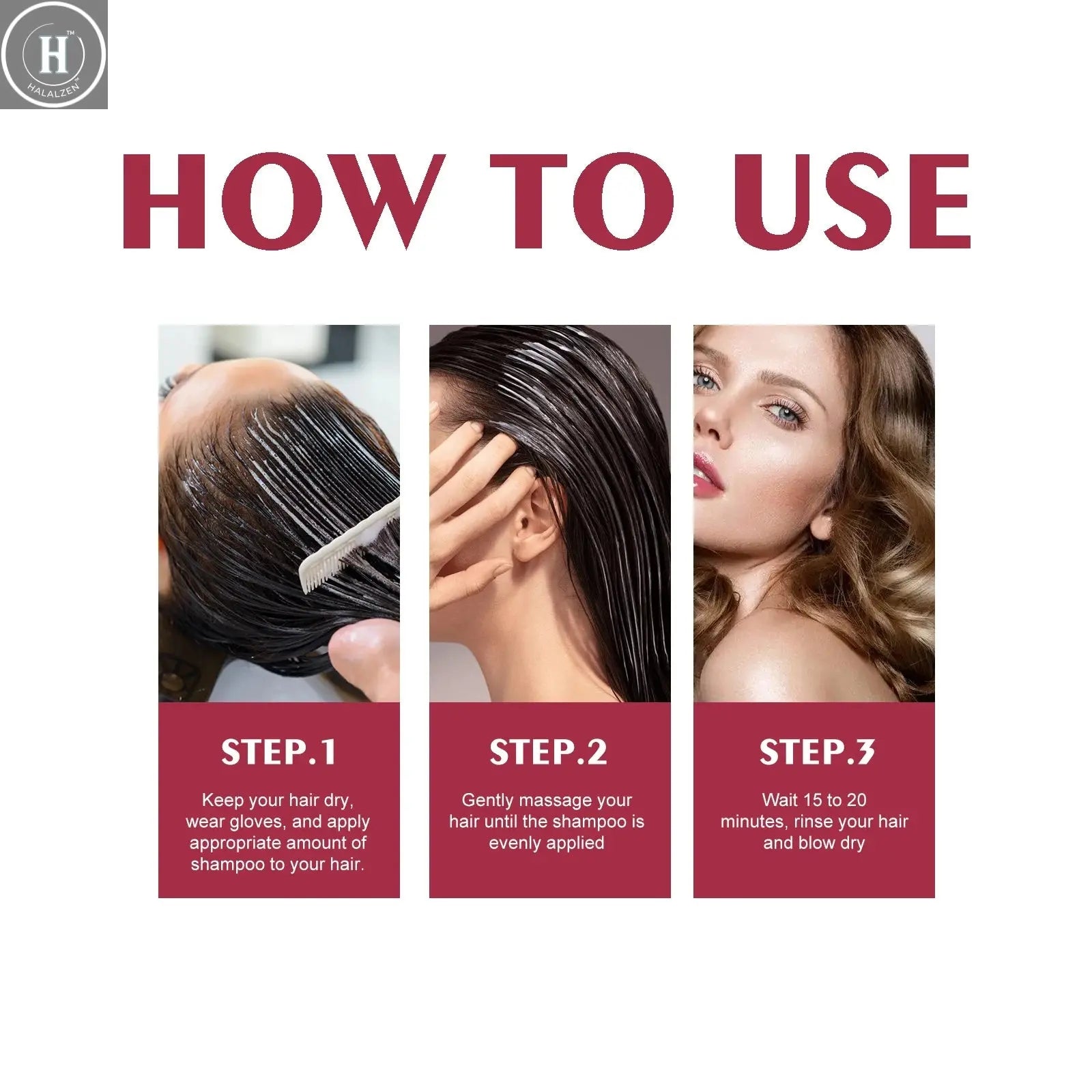 EELHOE 100ml Hair Dye Shampoo Silver Gray Quickly Dye Moisturize Make Hair Soft Shiny High-efficiency Dye Safe Gentle Hair Care HALALZEN