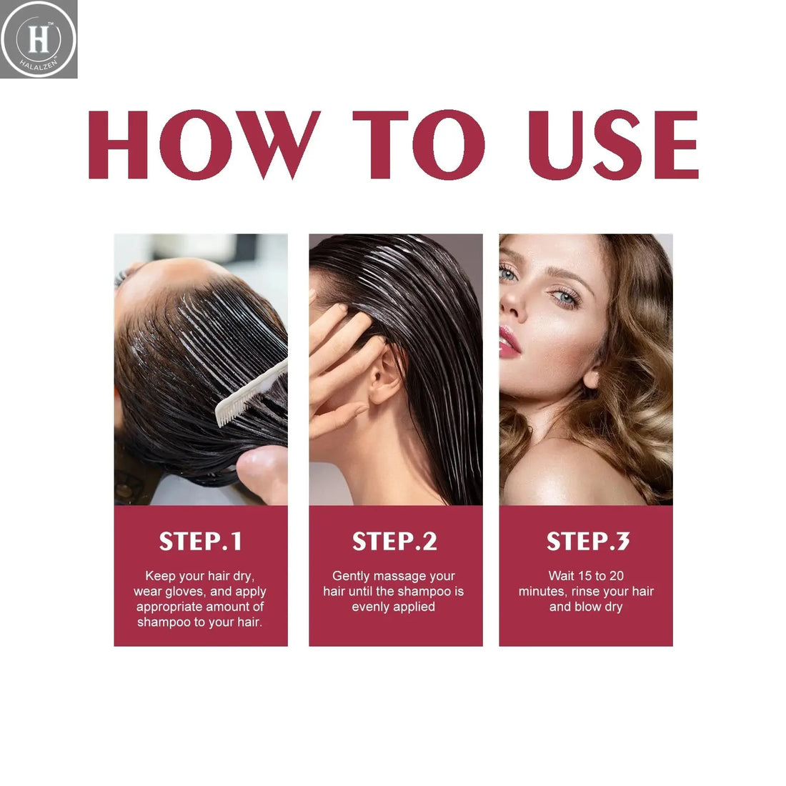 EELHOE 100ml Hair Dye Shampoo Silver Gray Quickly Dye Moisturize Make Hair Soft Shiny High-efficiency Dye Safe Gentle Hair Care HALALZEN