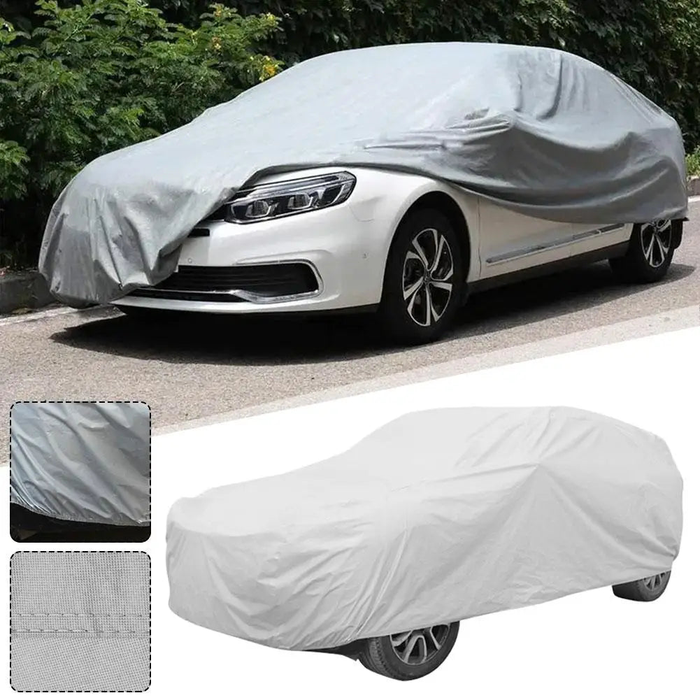 Universal Car Cover UV Protection Sun Cover Sunshade Waterproof Dustproof For Sedan Scratch-Resistant Sedan Suit SUV Car To Z6O3