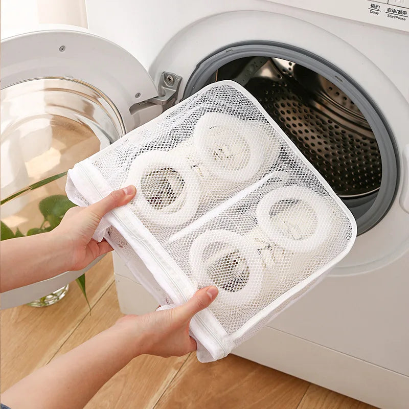 3pcs/set Mesh Laundry bag Washing Machine Shoes Bag Travel Storage bags Portable Anti-deformation Protective Clothes organizer Halalzen