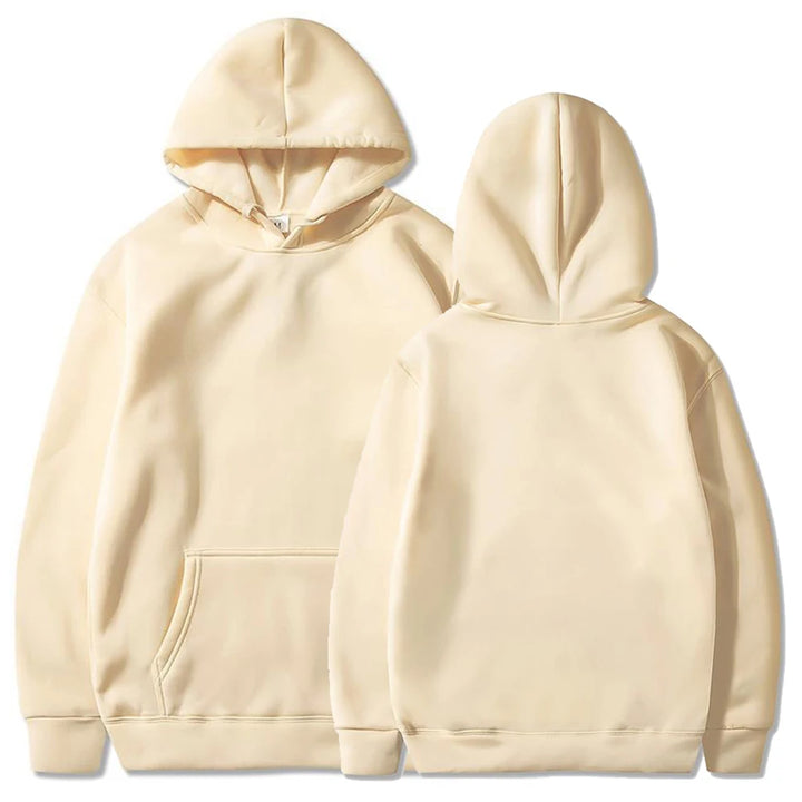 Fashion Casual Fleece Hoodies Men Plain White Pullover Hoodie Unisex Cheap Sweatshirt