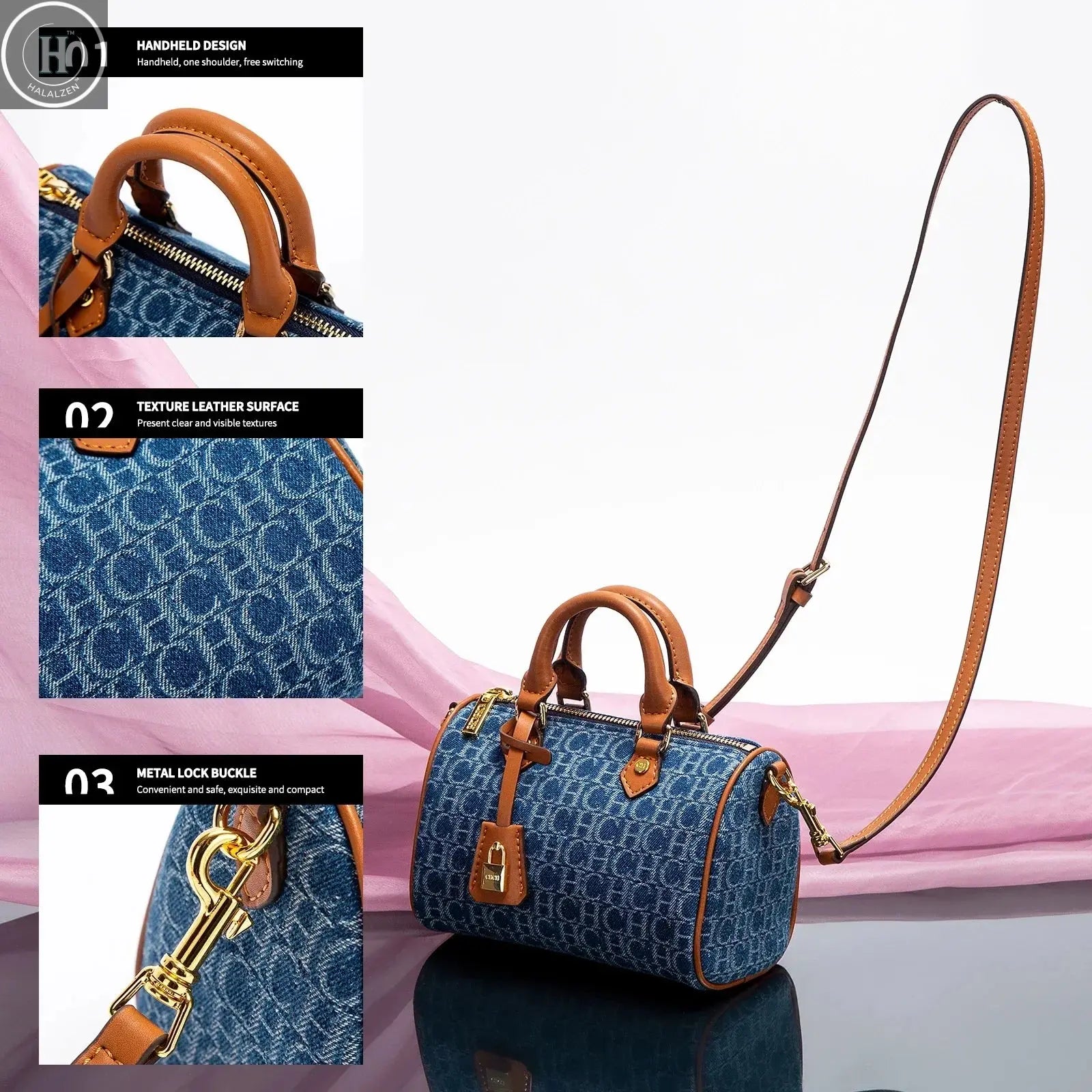 Retro Classic New Women's Shoulder Bag Large Capacity, Exquisite Craftsmanship Casual and Versatile Women's Handbag HALALZEN
