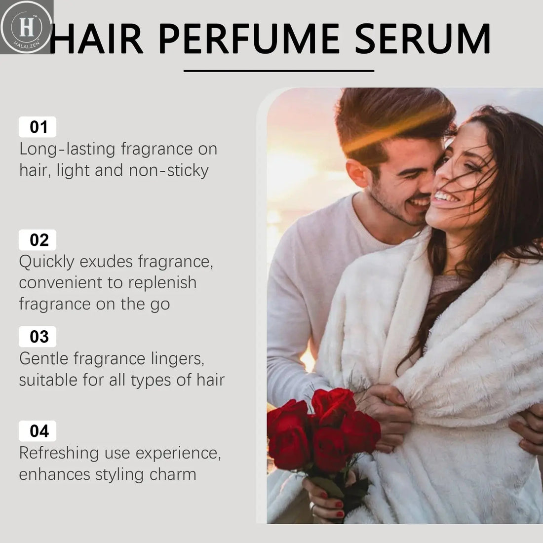 Roxelis Vanilla Cocoa Hair Care Perfume Spray Body Fragrance Spray Gives Out Fresh Fragrance and Adds Fragrance to the Hair HALALZEN