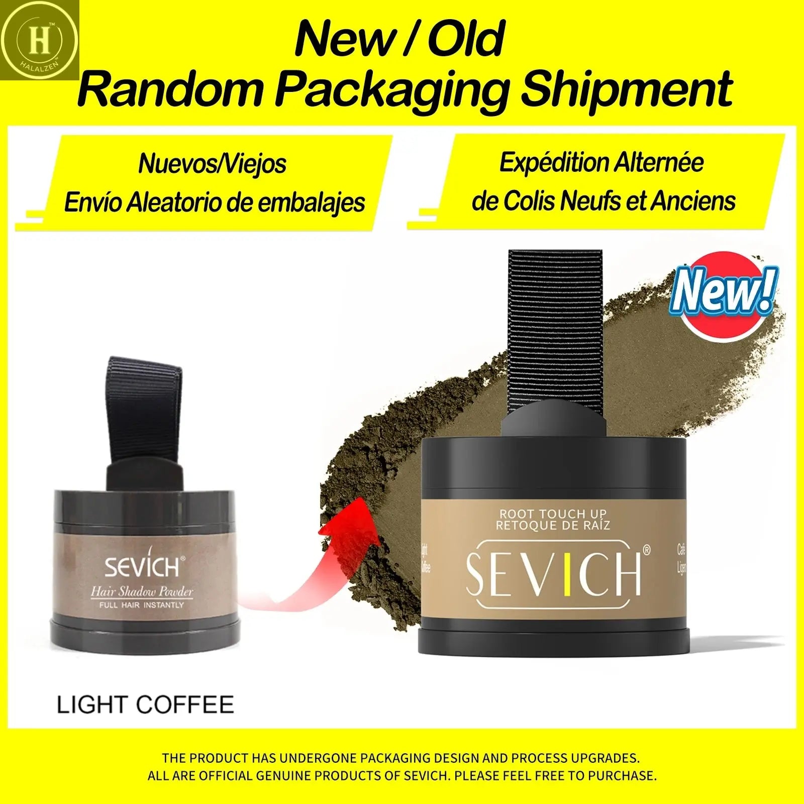 Sevich Hairline Powder 4g Hairline Shadow Powder Makeup Hair Concealer Natural Cover Unisex Hair Loss Product HALALZEN