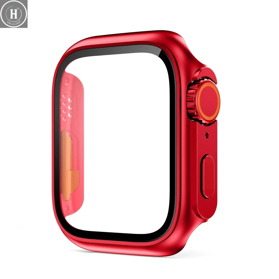 Glass+Case for Apple Watch 46mm 44mm 45mm 41mm 40mm 38mm 42mm Screen Protector Change Ultra Bumper iWatch Series 10 9 8 7 SE 6 5 HALALZEN