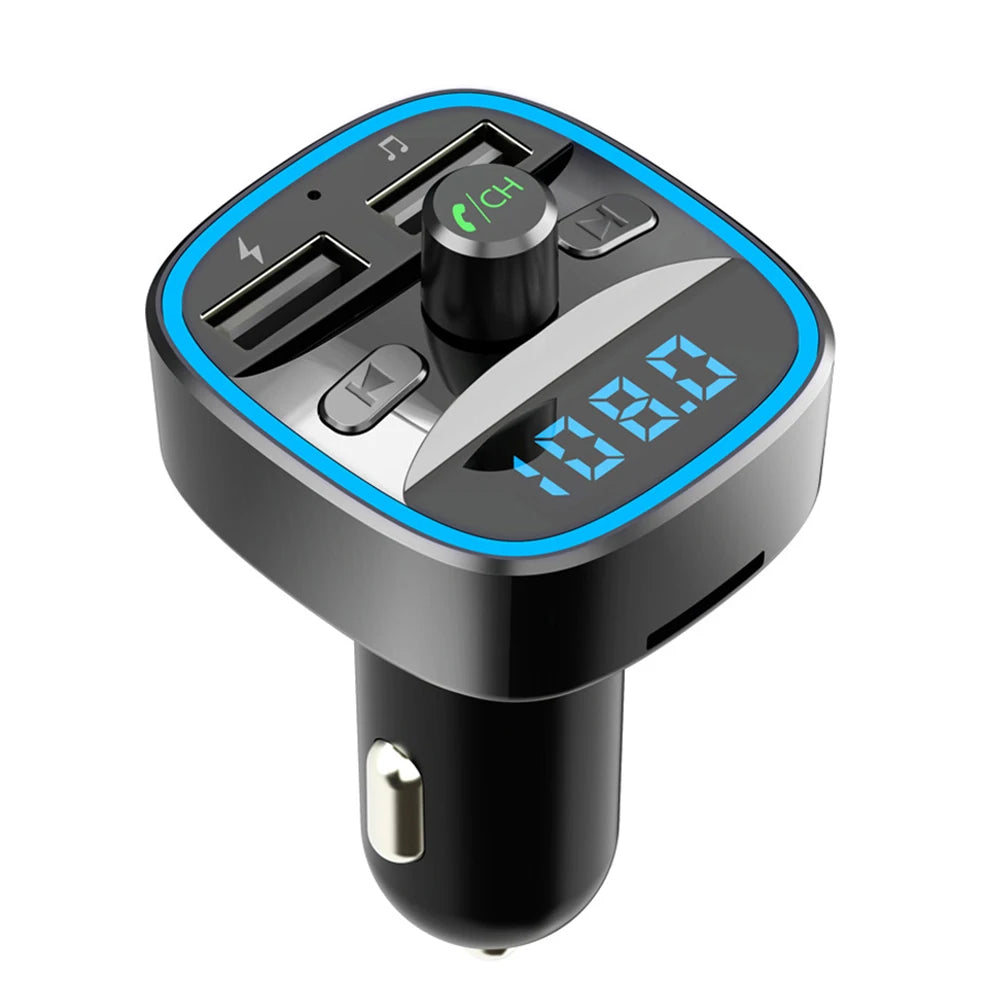 T25 MP3 Player Fast Charging Dual USB Charger Car Bluetooth 5.0 FM Transmitter