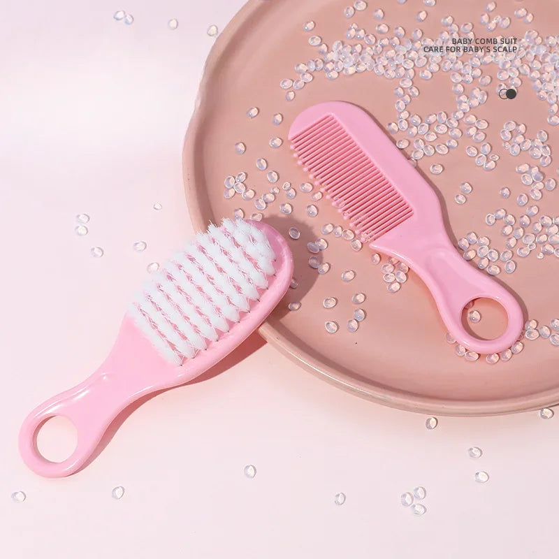 1/2pcs Baby Hairbrush Comb Newborn Infant Toddlers Soft Hair Brush