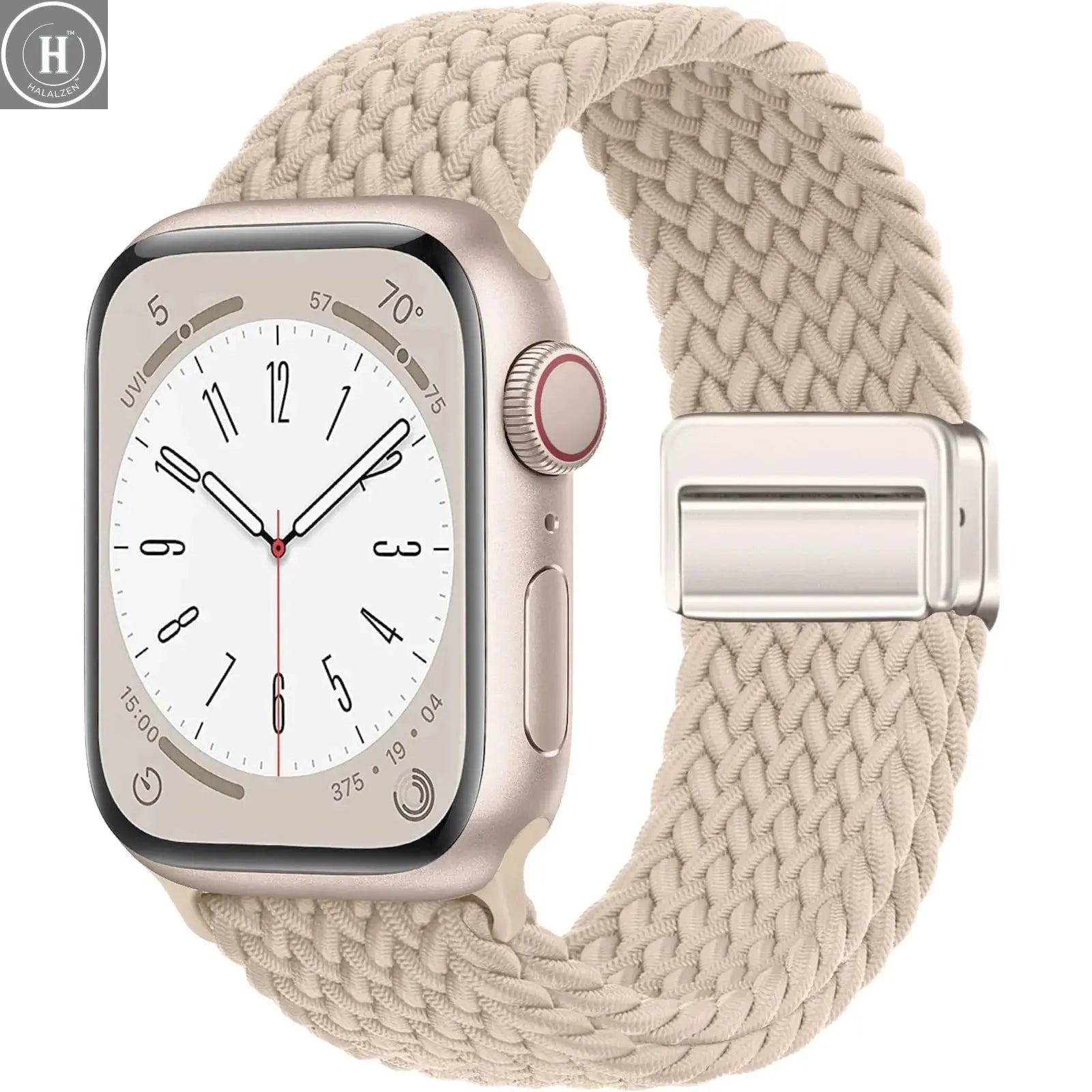 Braided Strap For Apple Watch Bands 40mm 45mm 41mm 44mm 42/46mm 49mm magnetic Bracelet iWatch series se 7 5 6 8 9 10 11 Ultra3 2 HALALZEN