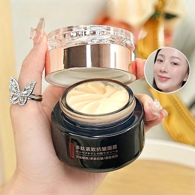 Polypeptide Anti-Wrinkle Firming Face Cream Deep Hydration Brighten Dull Skin  Minimize Fine Lines Moisturizing Day Night Cream HALALZEN