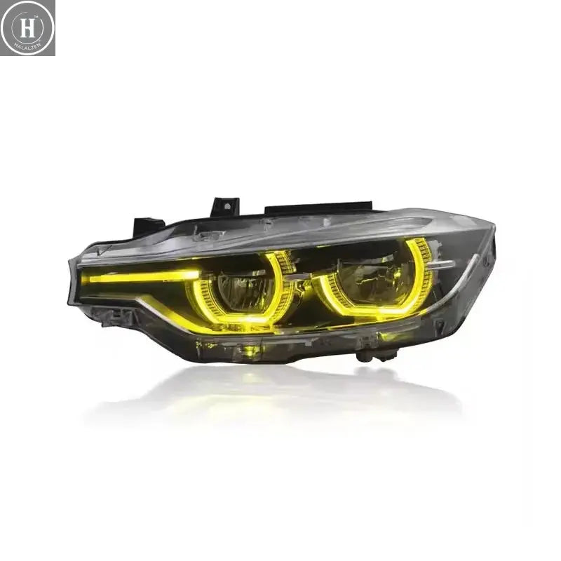 Car LED Headlight Light Assemblies For BMW 3 Series F30 F35 2013-2019 Yellow White LED DRL Turn Signal Lamp Plug and Play HALALZEN