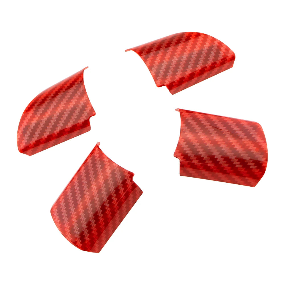 Interior Car Steering Wheel Panel Cover Trim Sticker for Ford Focus 2 MK2 2005 - 2011 Car-Styling Stickers 4Pcs/Set Accessories