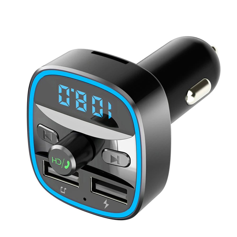 T25 MP3 Player Fast Charging Dual USB Charger Car Bluetooth 5.0 FM Transmitter
