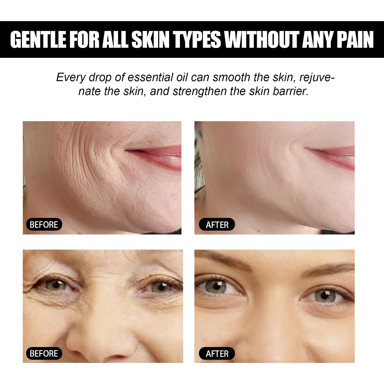 EELHOE Organic Natural Pure Essential Oil for Face Lifting Products Nourishing Skin Firming Sagging Anti Wrinkle Face Oil Serum HALALZEN