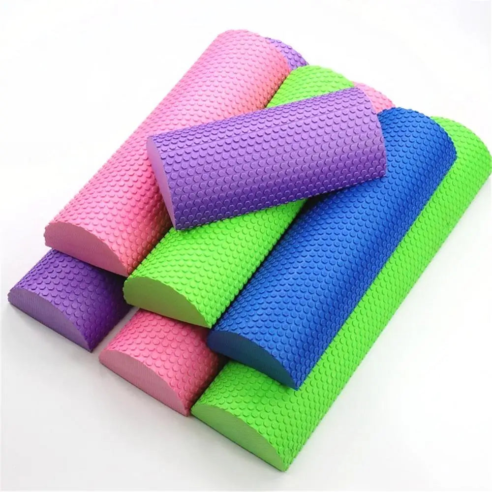 Half Round 30-45cm EVA Massage Foam Roller Yoga Pilates Fitness Equipment Balance Pad Yoga Blocks With Massage Floating Point