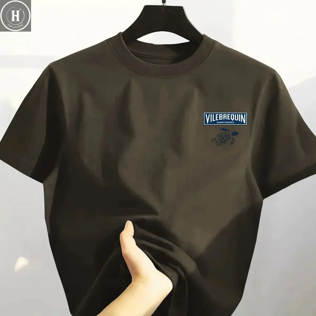 2025 Summer Trend Turtle High Quality 100% Cotton Breathable Comfortable T-shirt Outdoor Men's Tops Casual Fashion Streetwear HALALZEN