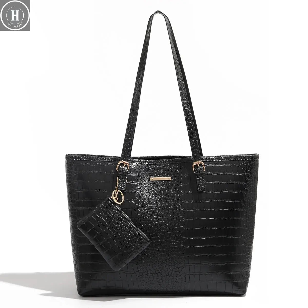 2024 Premium Handbag with Crocodile Pattern Commuting Shoulder Bag Large Capacity Tote Bag Fashion Women's Bag HALALZEN