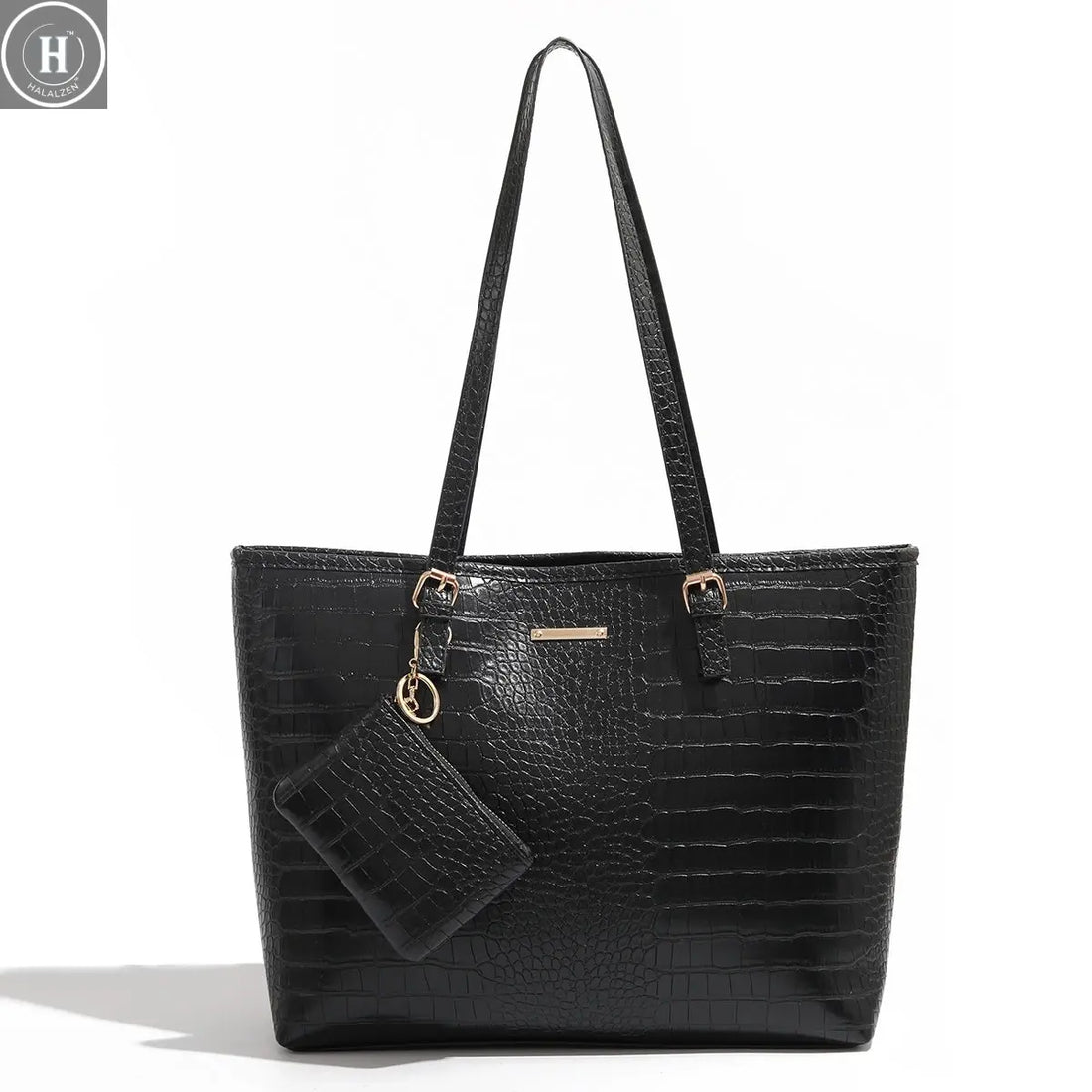 2024 Premium Handbag with Crocodile Pattern Commuting Shoulder Bag Large Capacity Tote Bag Fashion Women's Bag HALALZEN