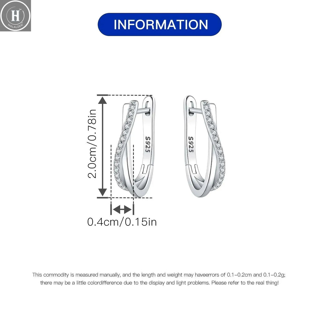 925 Sterling Silver Star Twisted Line Earrings Jewelry Versatile Hoop Earrings For Women Jewelry Fine Birthday Party Gifts HALALZEN