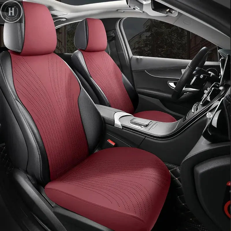 Universal All Seasons Car Seat Cover Breathable Suede Seat Anti-slip Protective Cushions Luxury Car Ultra Thin Suede Seat Cover HALALZEN