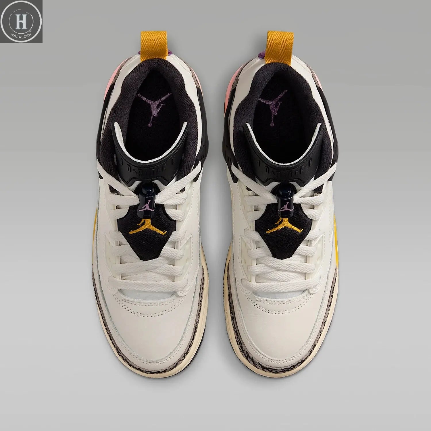 Nike genuine JORDAN GS Women's Big Kids' Cushioned Patchwork Basketball Shoes FQ3950-107 HALALZEN