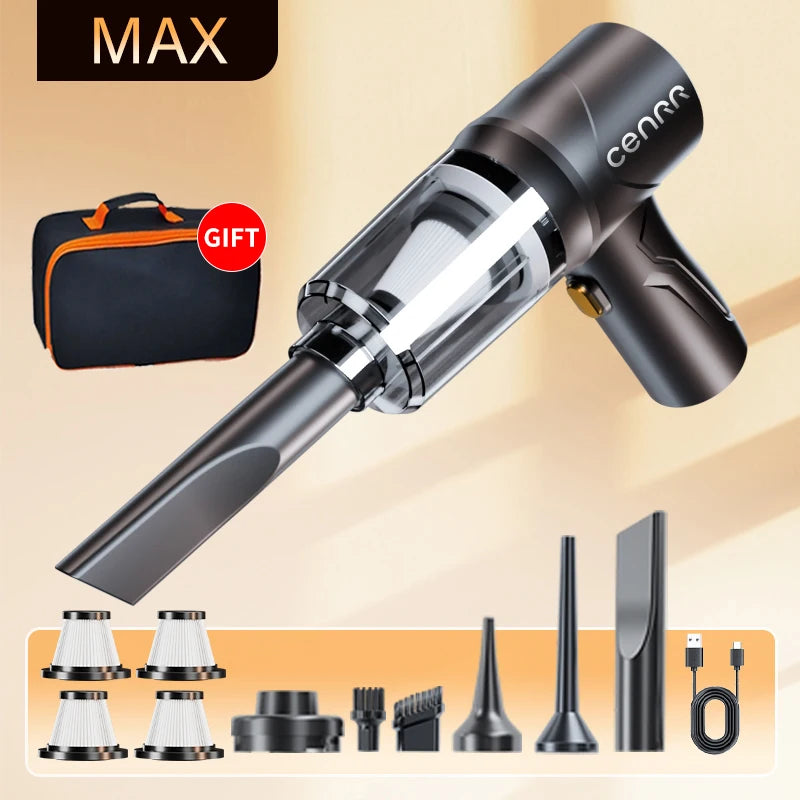 CENRR NEW 895000PA Car Vacuum Cleaner Cordless Powerful Wireless Car Cleaner Cleaning Machine HandHeld Portable Vacuum Cleaner