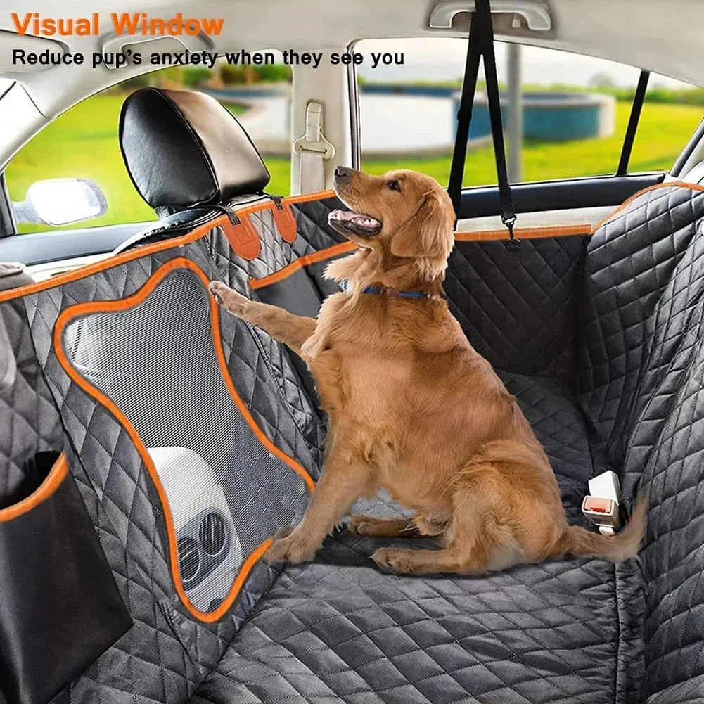 Pet Dog Car Seat Cover Waterproof Pet Travel Carrier Hammock Dog Blanket Mats Car Rear Back Seat Safety Protector for Cat Dogs HALALZEN