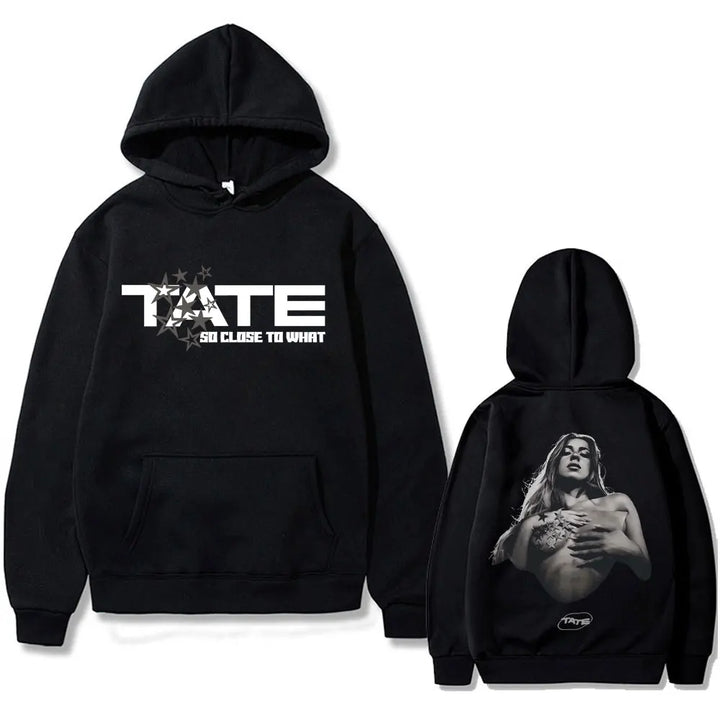 Singer Tate Mcrae Album So Close To What 2025 World Tour Hoodie Men Women Fashion Pop Music Sweatshirt Retro Oversized Pullover