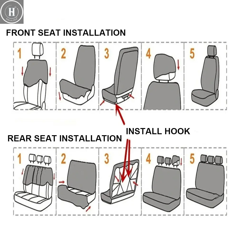 Butterfly Embroidery 4/9Pcs Set Car Covers Mat Protect Front Rear Car Seat Covers Set Car Seat Protector Cushion HALALZEN