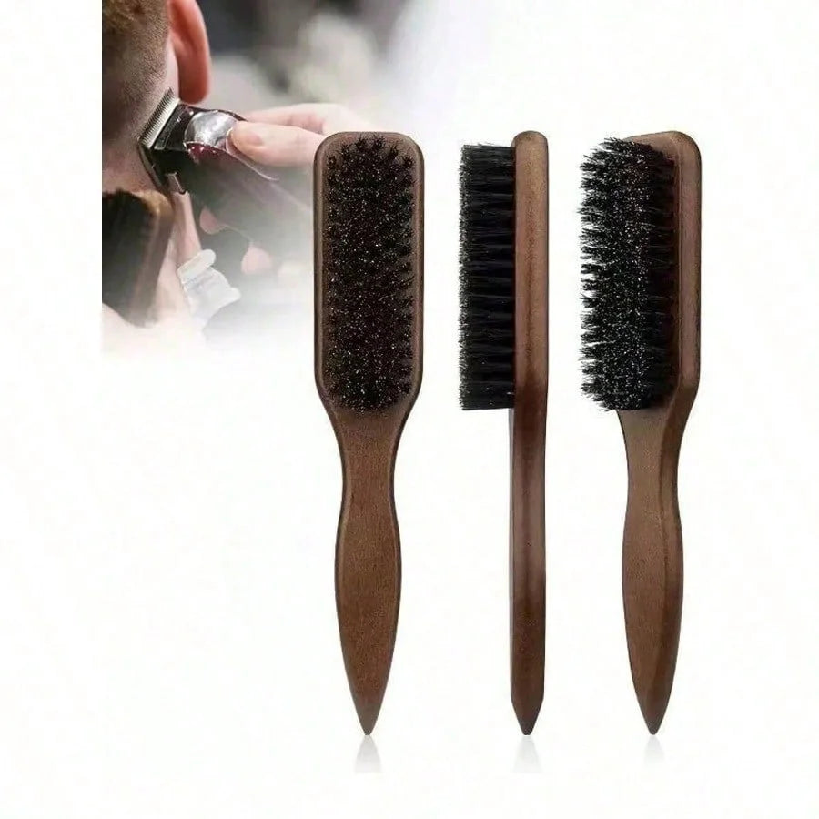 Wooden Handle Barber Brush
