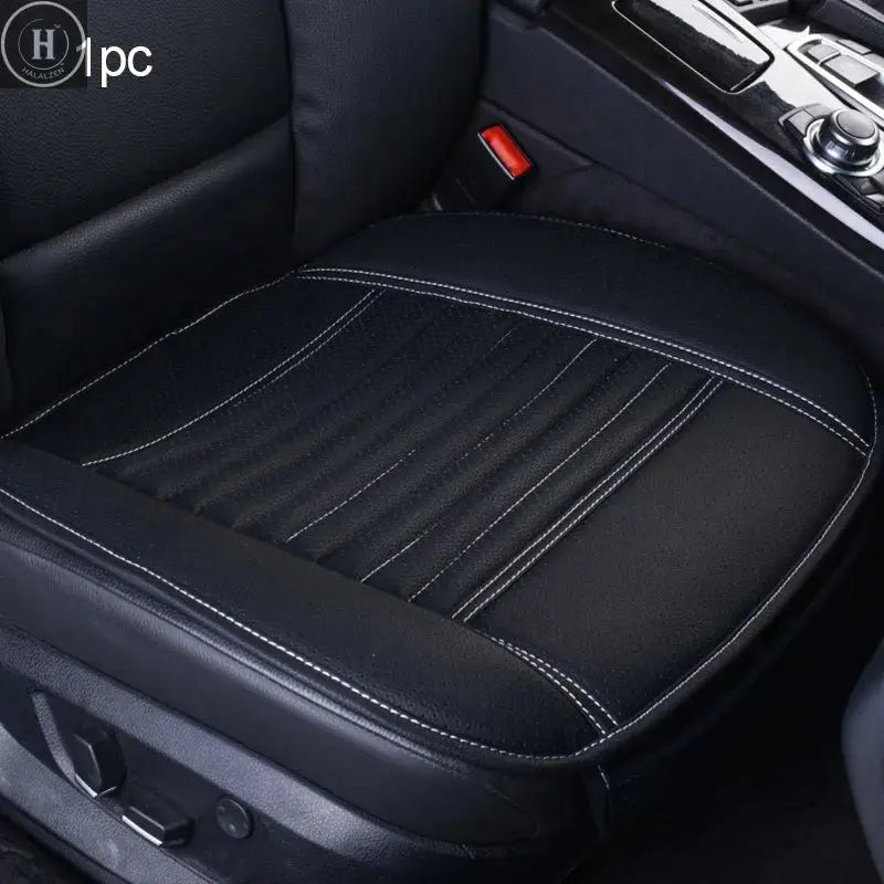SEAMETAL Four Season Car Seat Cover PU Leather Seat Cushion Universal Breathable Seats Cover Protector Pad Interior Accessories HALALZEN