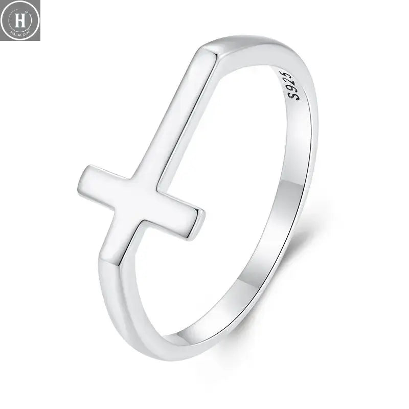 WOSTU European 925 Sterling Silver Simple Rings For Women Wedding Engagement Heart Rings With Zircon Original Female Jewelry HALALZEN