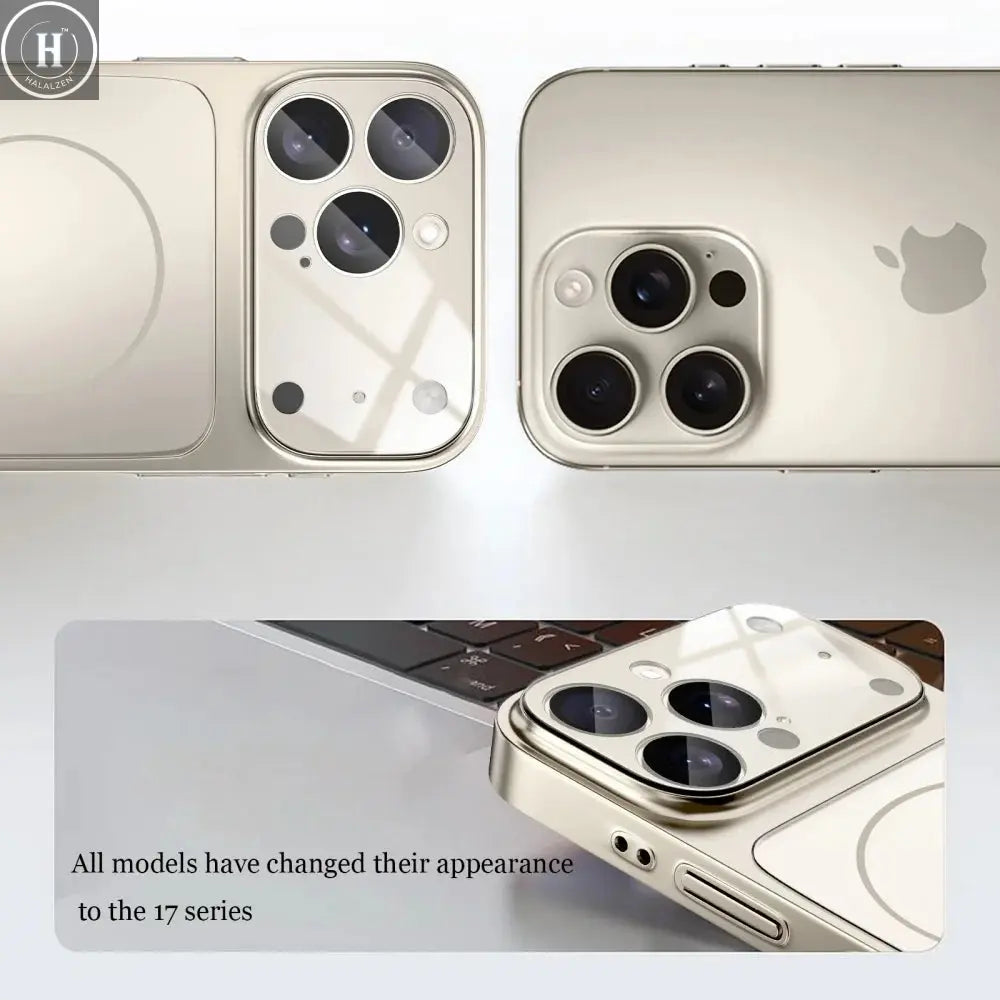 Glass Nano Matte Case For iPhone 17 Pro Max 17Air 17Pro 16 15 14 13 Pro Max Cover Magnetic Wireless Charge Armor Funda Halalzen UK