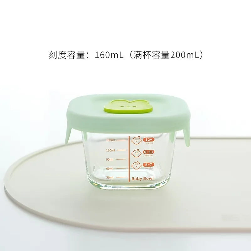 Mini Glass Bowl with Silicone Lid