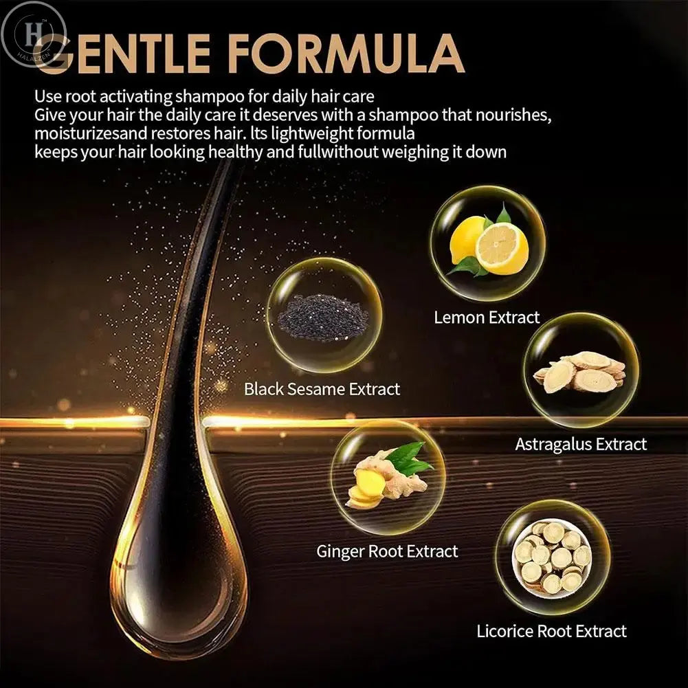 100/200ml Spartan Root Activator Shampoo Anti Hair Loss Hair Regrowth Non-irritating Fluffy Nourishing Shampoo Hair Care Product HALALZEN