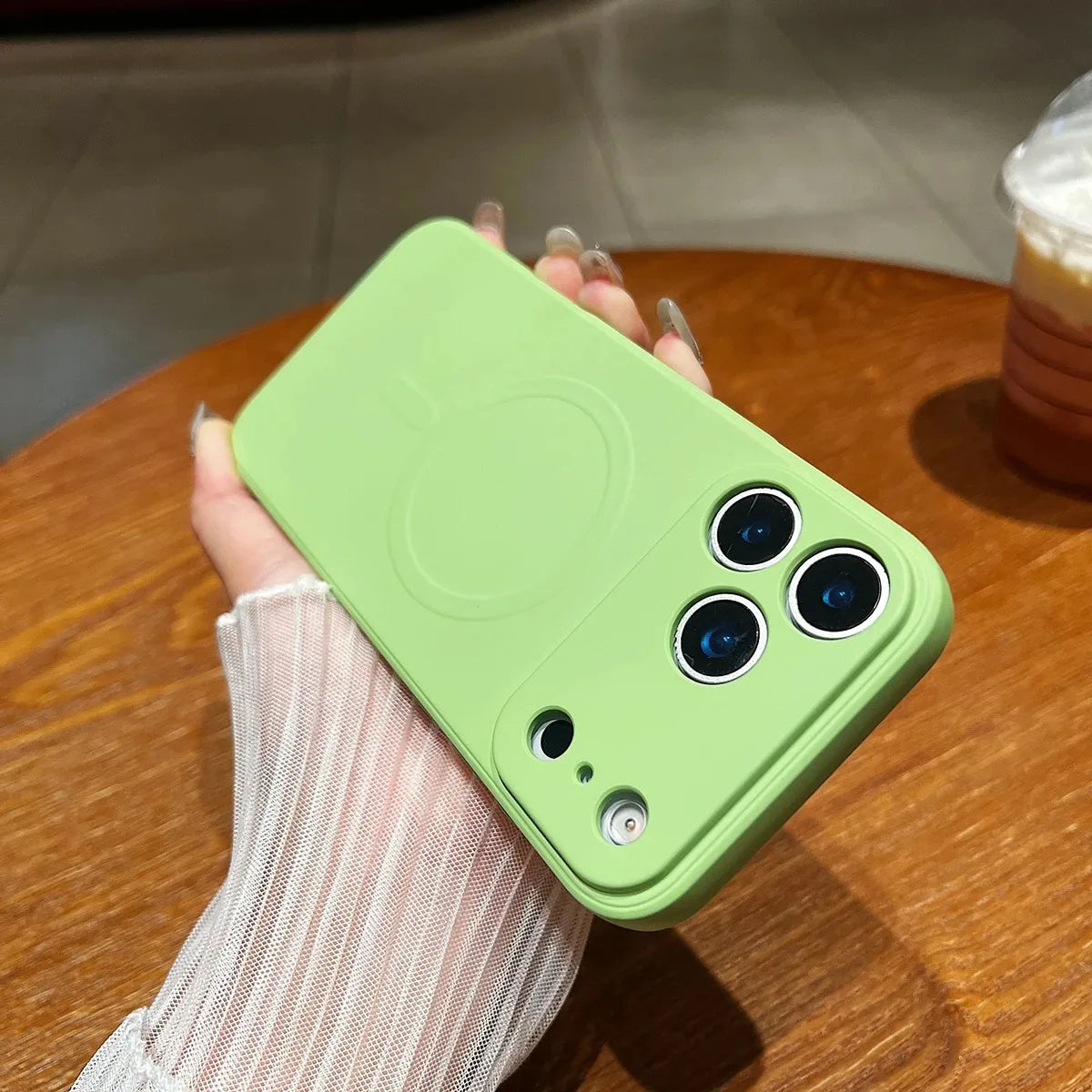 for iPhone 17 Pro Max 17 Air Case Magnetic Cover Mag-safe Liquid Silicone Lining All-round Camera ProtectPlease note phone model