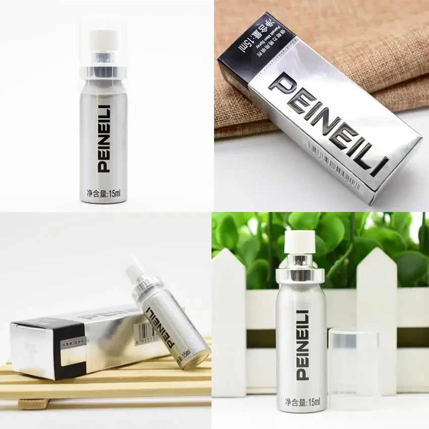 PEINEILI Male Delay Spray Sex Oil 60 Minutes Long Delay Ejaculation Big Dick Essential Oil for Men Body Health Spray Massage +18 HALALZEN